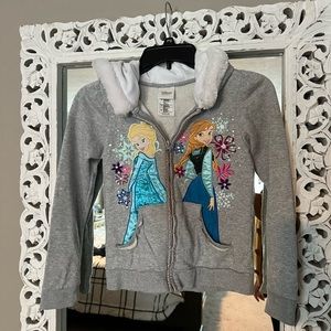 Girls frozen zip up